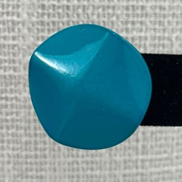 NWOT Vintage wavy disk earrings - Picture 2 of 6